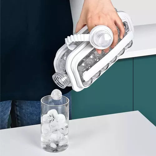 Botella Hielera Silicona Portátil Cubos